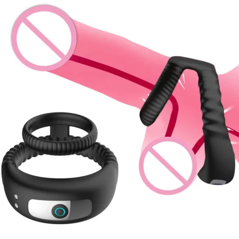Rechargeable Vibrate Penis / Delay ring - S133